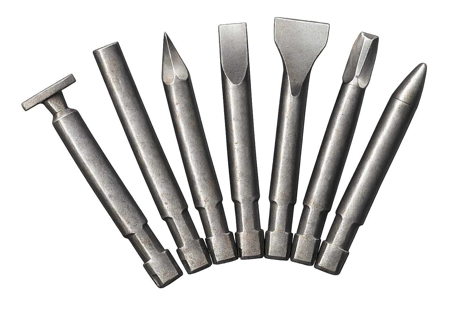 Zusatz- und Ersatzteile für Anbaugeräte – Adapterplatten, Meißel, Hydraulikhammer-Ersatzteile