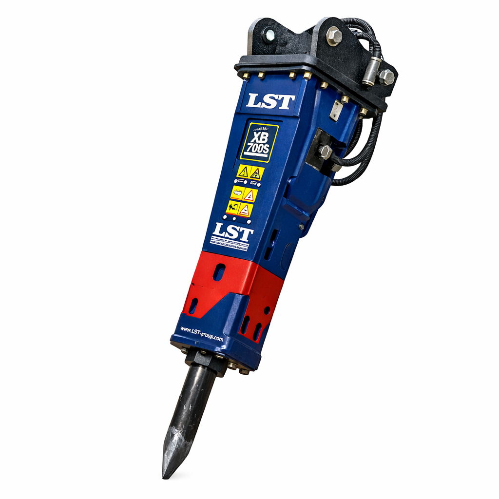 Bagger-Anbaugeräte kaufen – Hydraulikhammer, Greifer, Zangen für Abbruch und Recycling