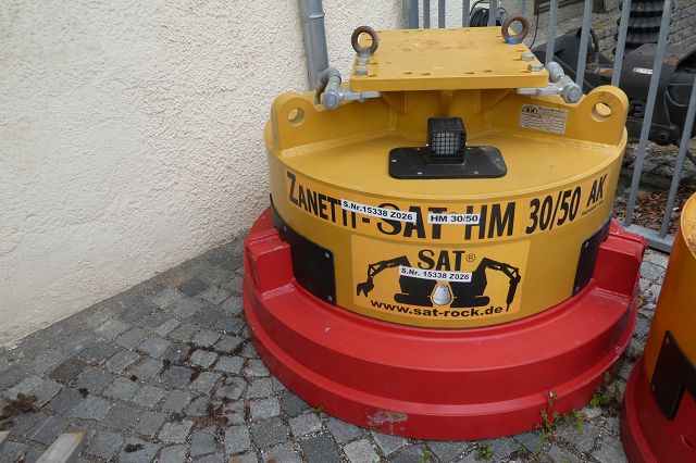 Magnet / Hydraulik-Abbruch-Magnet, für Adapterplatte + Kette Zanetti-SAT HM 30/50 AK