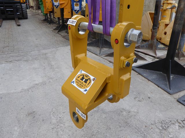 Kreuz-Gelenk Greifergabel PEINER für Erd-Bohrer, Ramme oder Hydraulik-Greifer, Bagger-Aufnahme 70-350 mm