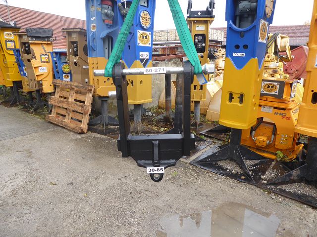 Kreuz-Gelenk Greifergabel KINSHOFER für Atlas SW, Bagger-Aufnahme 60-271 mm, unten 30-85 mm