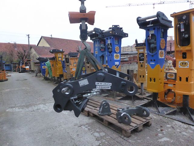 SW-Adapter (Likufix) für Hydraulik-Pendelgreifer-Aufnahme LIEBHERR SW 66 Likufix