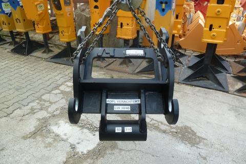 Schnellwechsler-Adapter (SW-Adapter) für Gelenk-Aufnahme Hydraulikgreifer/Ramme/Bohrgerät/Erdbohrer VERACHTERT CW 30/40