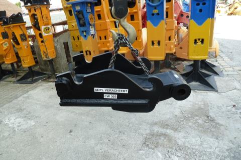 Schnellwechsler-Adapter (SW-Adapter) für Greifer-Gelenk-Aufnahme Hydraulikgreifer/Ramme/Bohrgerät/Erdbohrer VERACHTERT CW 30S
