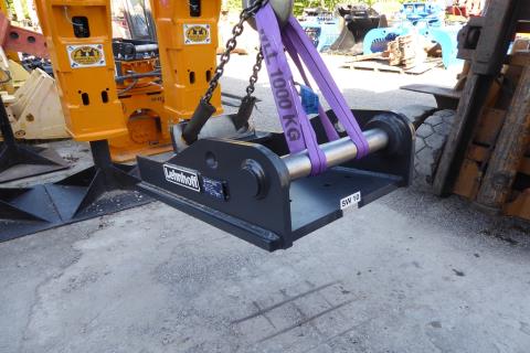 Schnellwechsler-Adapterplatte (SW-Adapter), bestückt für Hydraulikhammer, Schere etc. LEHNHOFF SW 10