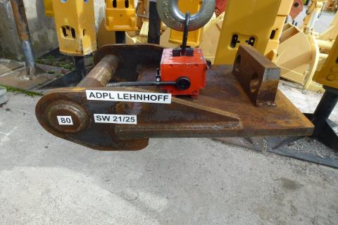 Schnellwechsler-Adapterplatte / Löffelumbauplatte LEHNHOFF SW 21/25