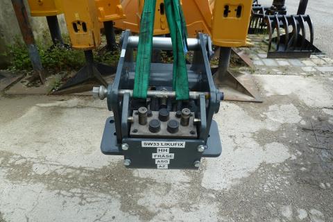 Schnellwechsler-Adapterplatte, gebohrt für Hydraulikhammer und Abbruchsortiergreifer LIEBHERR SW 33 Likufix