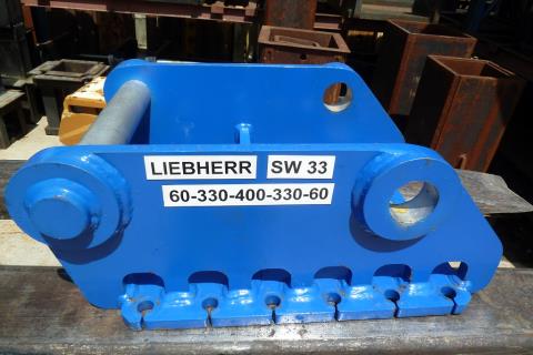 Schnellwechsler-Adapterplatte, vorgefertigt mit Trevi-Bohrbild LIEBHERR SW 33