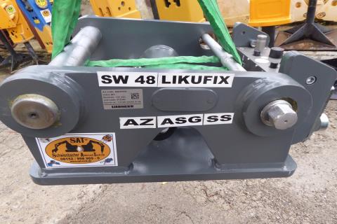 Schnellwechsler-Adapterplatte mit Likufix-Aufnahme, 4 Leitungen, für Abbruchzange/Abbruchsortiergreifer/Schrottschere LIEBHERR SW 48 Likufix