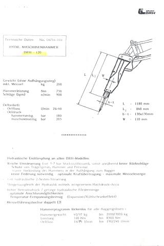 DRAGO DRH-Serie – Original-Datenblatt mit technischen Daten aller Modelle