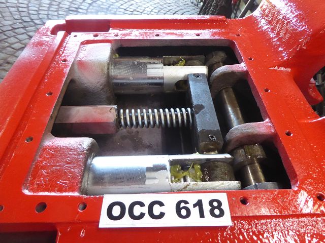 Lehnhoff MS 25 – Werkstattfoto, geöffnete Verriegelungsmechanik mit Feder